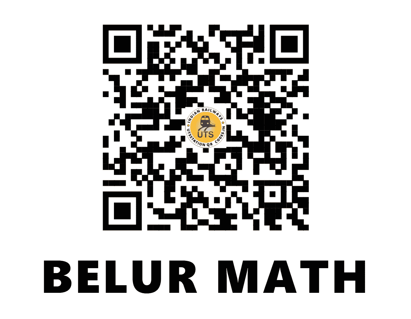 UTS QR Code for BELUR MATH - BRMH (ER - WEST BENGAL)